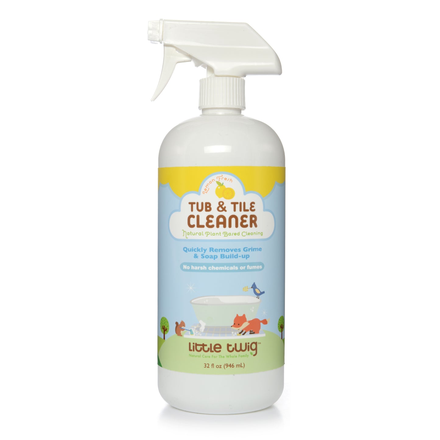 Natural Tile Cleaner and Organic Bath Tub Cleaner by Little Twig