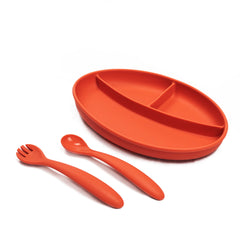 Unbreakable Silicone Feeding Set - 4 Piece