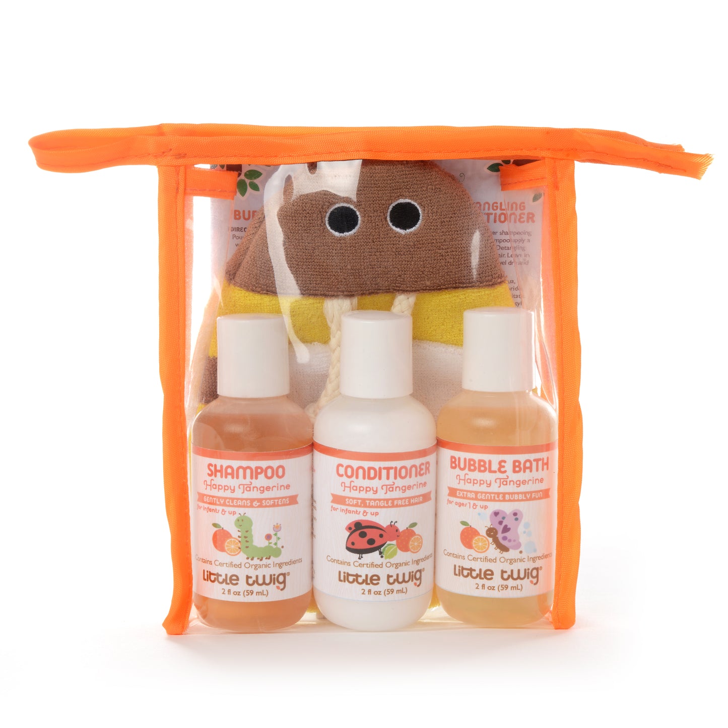 Happy Tangerine Travel Set